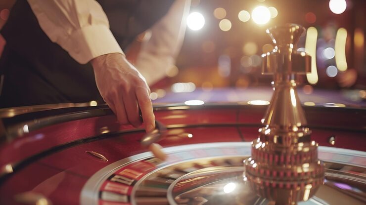 Our live dealer table view on a mobile gaming screen